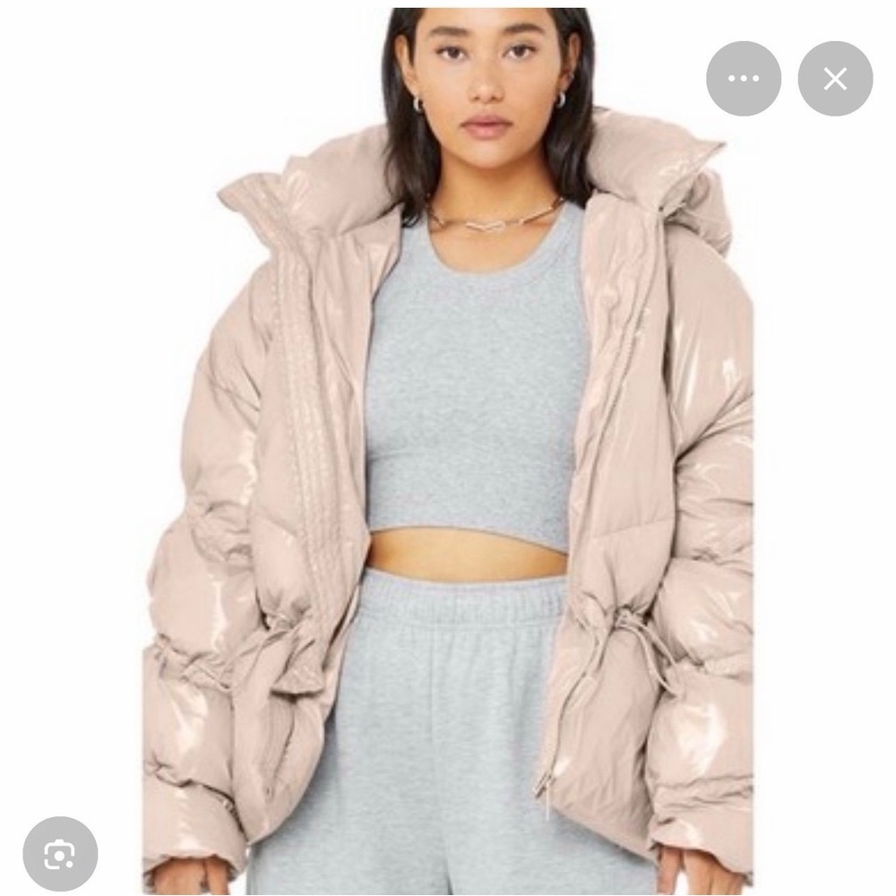 ALO Yoga Shiny Taupe Puffer Jacket
